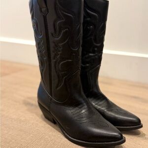 Black Western Cowboy Boots